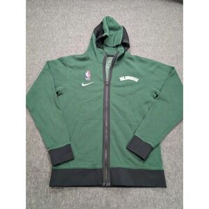 Nike Milwaukee Bucks NBA Dri-FIT Full Zip Hoodie Green Youth Medium 10-12